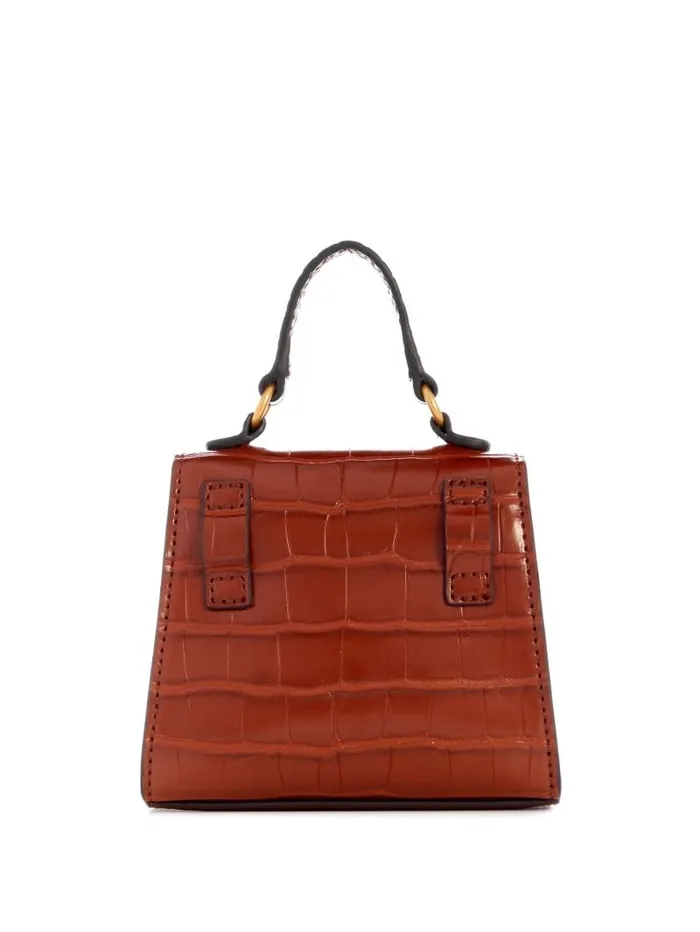 Handbags Women GUESS Sestri CrocodileEmbossed Mini Crossbody Cognac Handbags Women GUESS Sestri CrocodileEmbossed Mini Crossbody Cognac