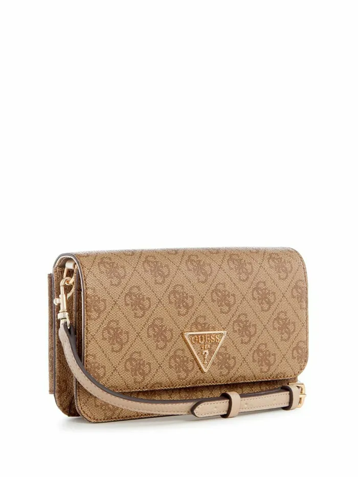 Handbags Women Noelle Quattro G Crossbody Organizer Wallet Latte Logo GUESS Handbags Women Noelle Quattro G Crossbody Organizer Wallet Latte Logo GUESS