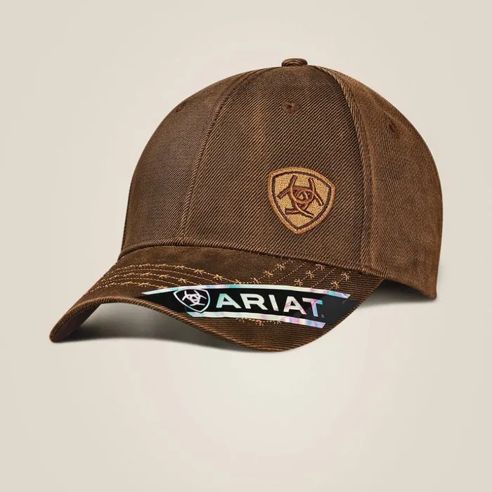 Hats and Caps Men Ariat Brad Cap Brown