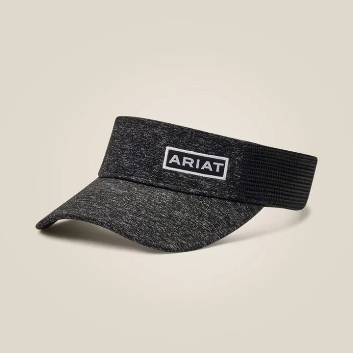 Hats and Caps Men Ariat Offset Logo Visor Black