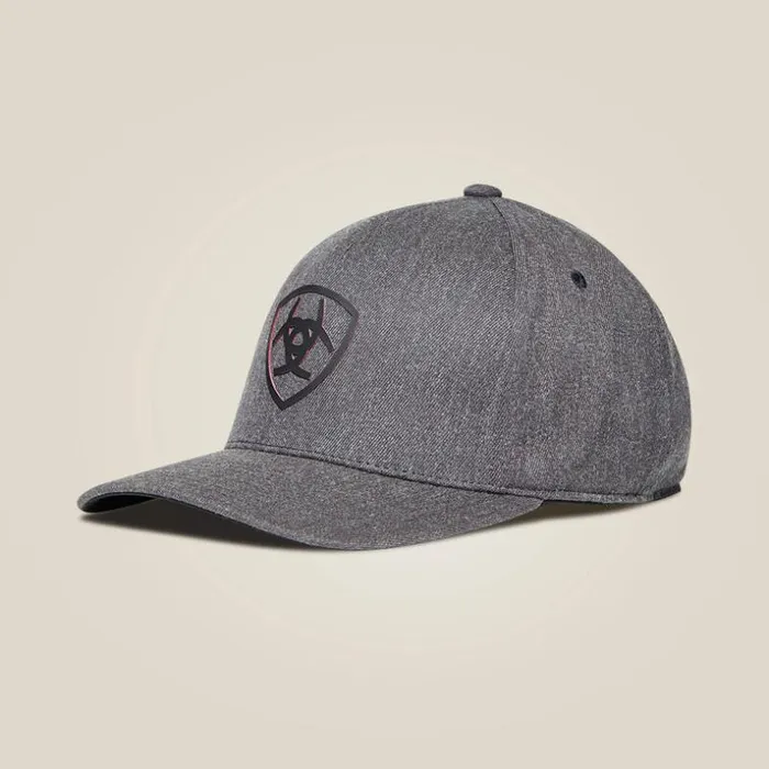 Hats and Caps Men Ariat Shield Logo Cap Charcoal