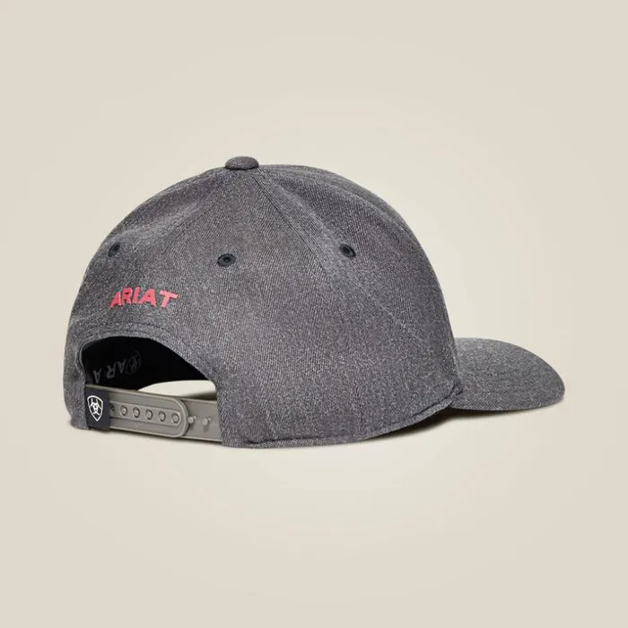 Hats and Caps Men Ariat Shield Logo Cap Charcoal