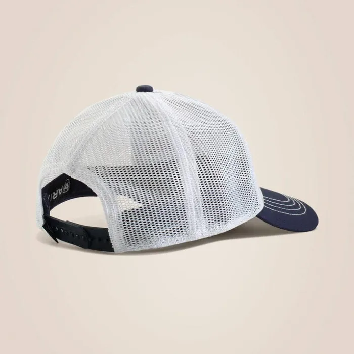 Hats and Caps Men Ariat Shield Patch Cap White Hats and Caps Men Ariat Shield Patch Cap White