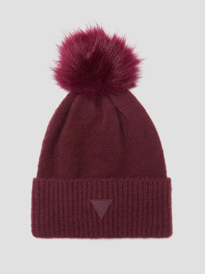 Hats and Scarves GUESS WomenKids Zoe Pom Beanie Marmalade