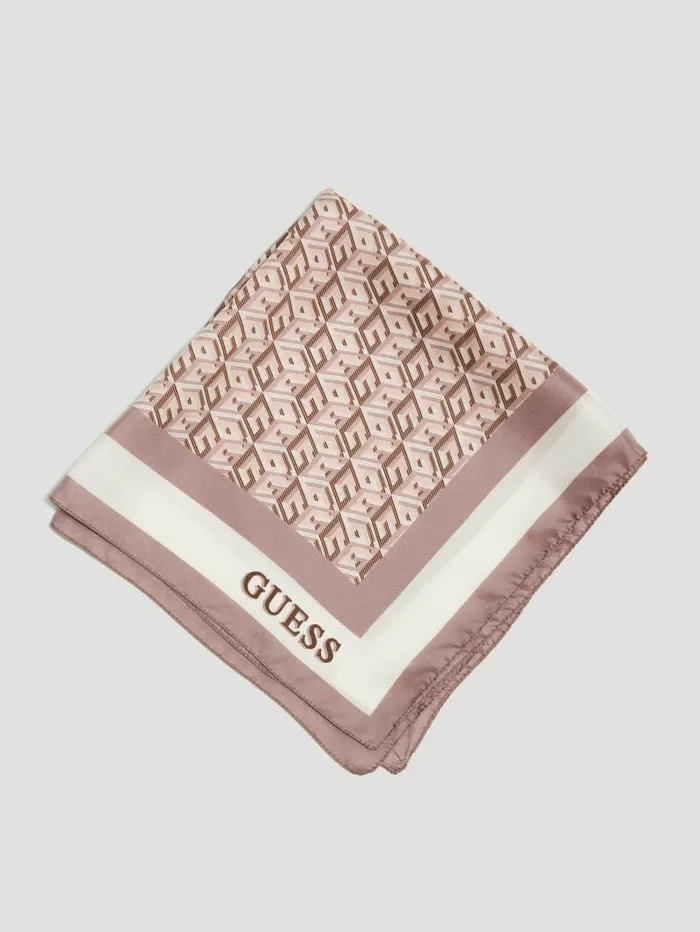 Hats and Scarves Women GUESS G Cube Silk Scarf Primrose