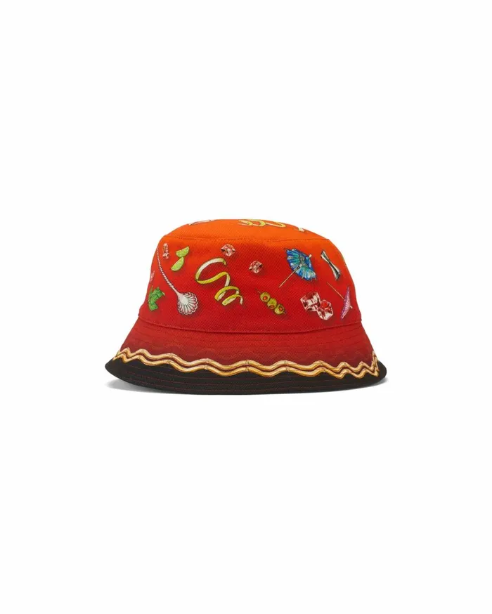 Hats MenWomen Casablanca Paris Casa Club Sunset Bucket Hat