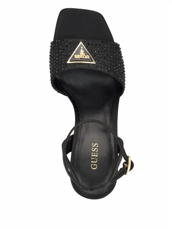 Heels Women GUESS Gelya Triangle Blocked Heels Black 001 Heels Women GUESS Gelya Triangle Blocked Heels Black 001