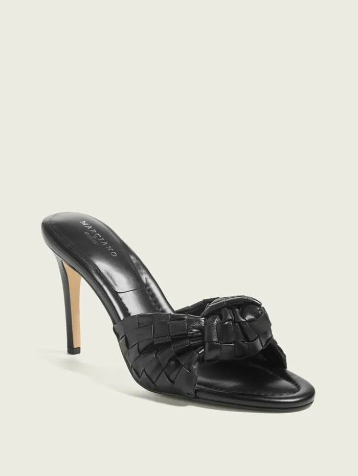 Heels Women GUESS Janna Woven Mule Black1
