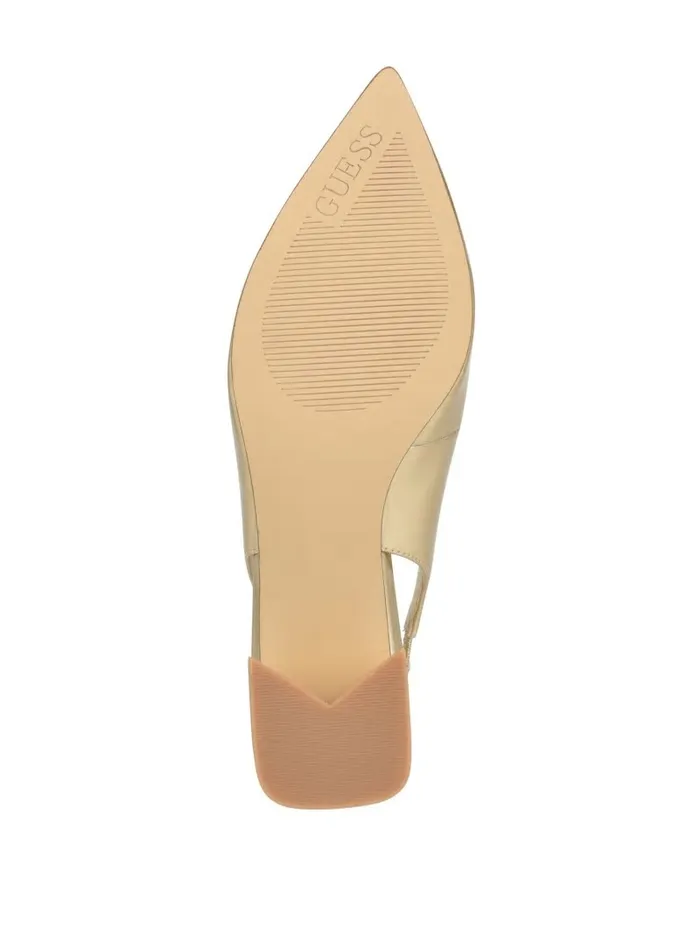Heels Zanda Slingback Block Heels Gold GUESS Women