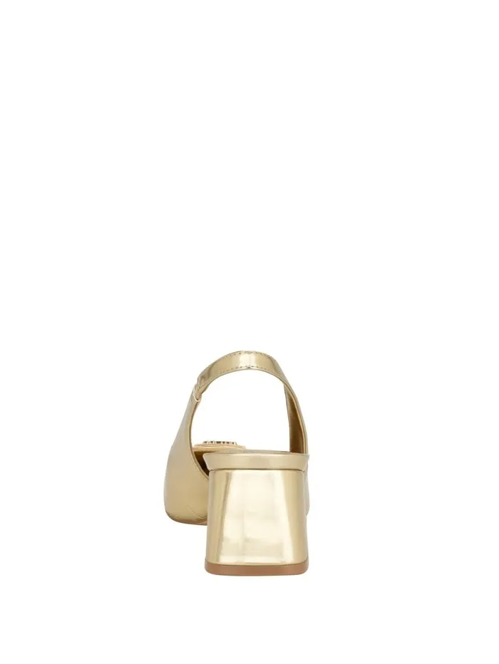 Heels Zanda Slingback Block Heels Gold GUESS Women
