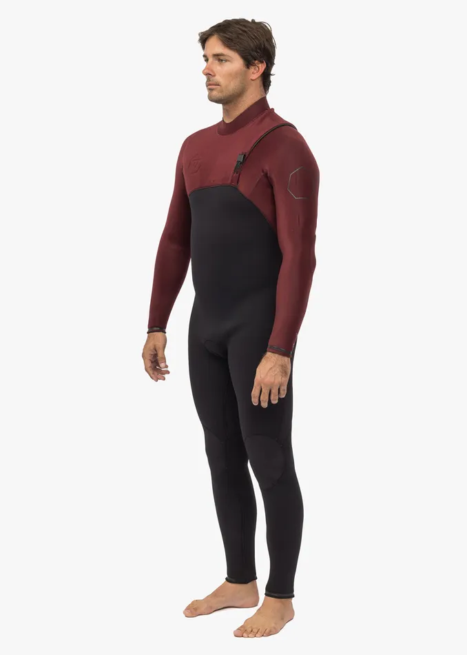 High Seas Wetsuits Vissla Men High Seas II 43 Full No Zip Wetsuit Wine