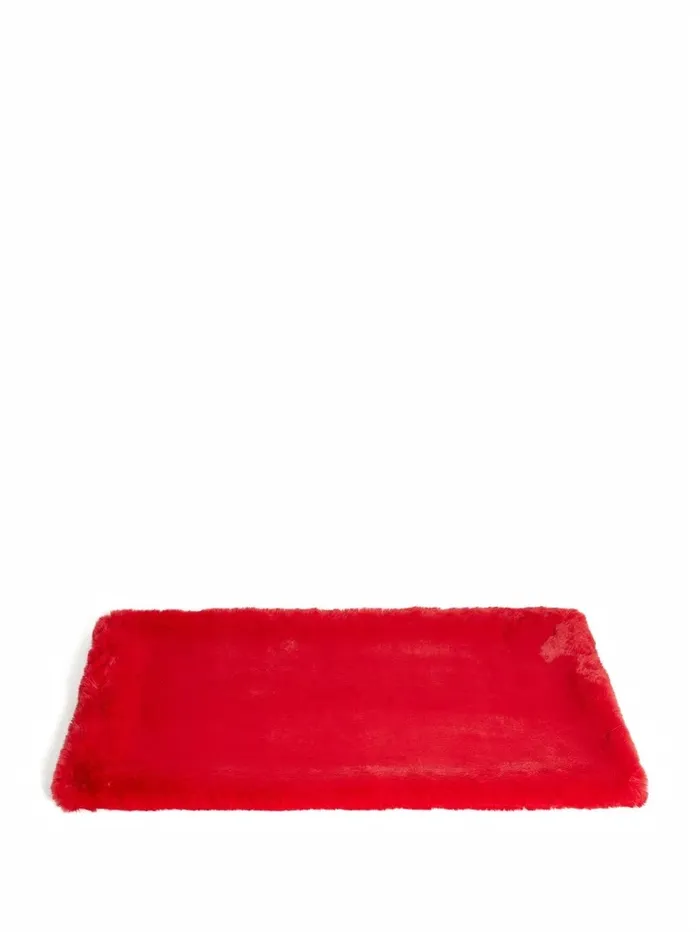 Home Women FauxFur Pet Carpet Red GUESS Home Women FauxFur Pet Carpet Red GUESS