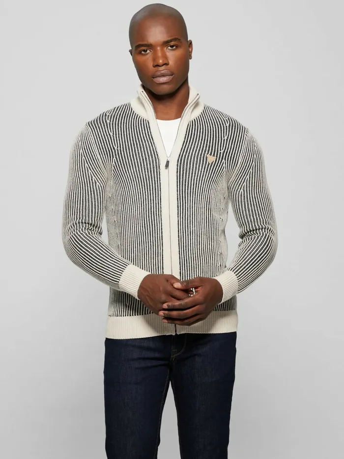 Hoodies and Sweaters Men GUESS Eco Alden Ribbed Cardigan Vanise Sweater Muted Stone And Black Com Hoodies and Sweaters Men GUESS Eco Alden Ribbed Cardigan Vanise Sweater Muted Stone And Black Com