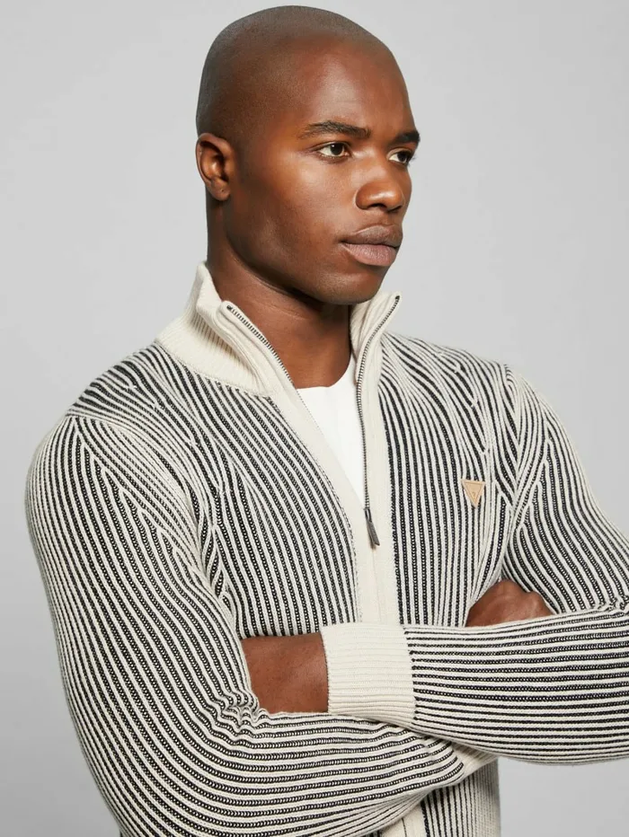 Hoodies and Sweaters Men GUESS Eco Alden Ribbed Cardigan Vanise Sweater Muted Stone And Black Com Hoodies and Sweaters Men GUESS Eco Alden Ribbed Cardigan Vanise Sweater Muted Stone And Black Com