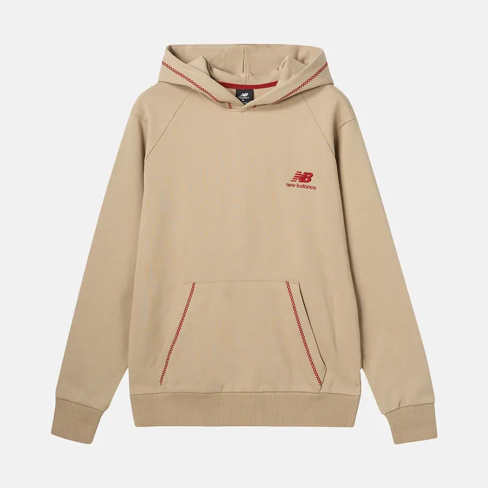 Hoodies and Sweatshirts Men NB Athletics Lunar New Year French Terry Hoodie BRANDON BEIGE New Balance