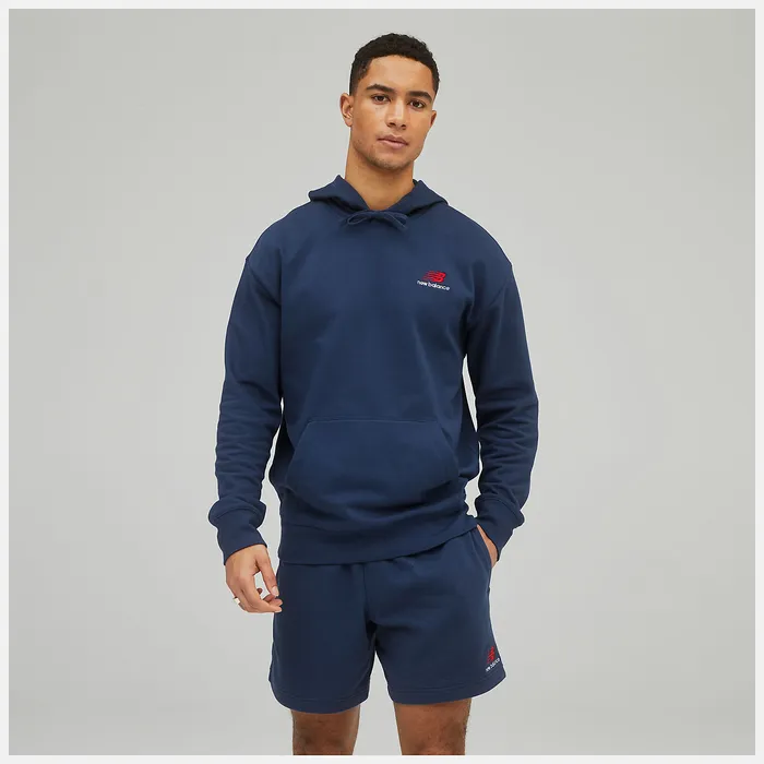 Hoodies and Sweatshirts Women Unissentials French Terry Hoodie NATURAL INDIGO New Balance Hoodies and Sweatshirts Women Unissentials French Terry Hoodie NATURAL INDIGO New Balance