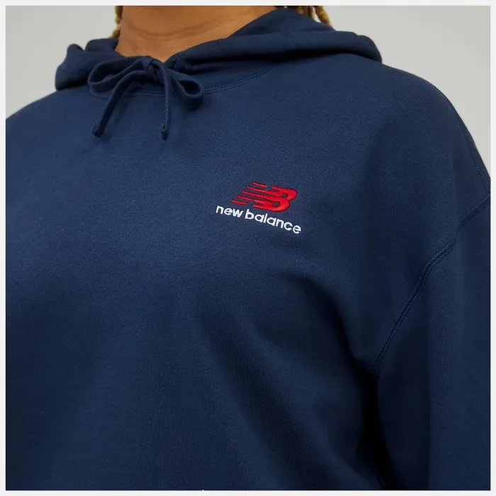 Hoodies and Sweatshirts Women Unissentials French Terry Hoodie NATURAL INDIGO New Balance Hoodies and Sweatshirts Women Unissentials French Terry Hoodie NATURAL INDIGO New Balance