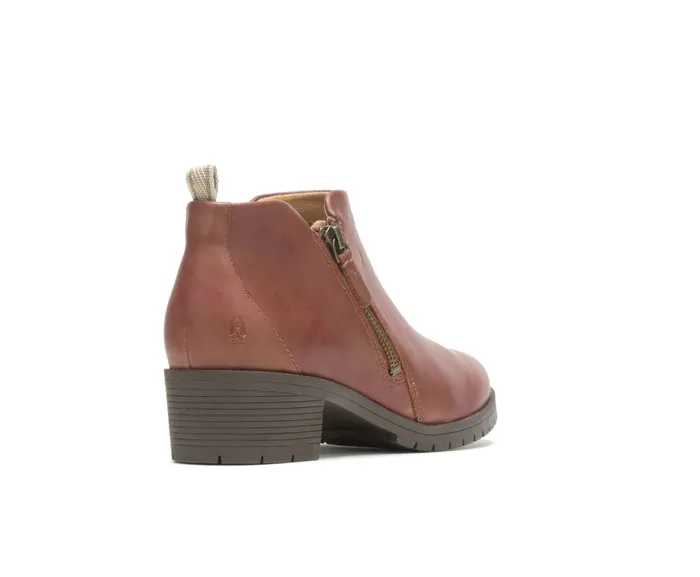 Hush Puppies Boots Women Hadley Side Zip Boot Cognac Leather Hush Puppies Boots Women Hadley Side Zip Boot Cognac Leather