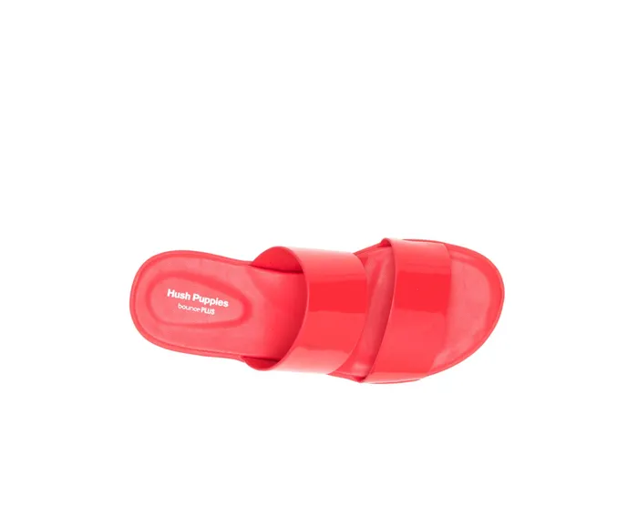 Hush Puppies Brite Jells Slide Fiesta Red Women Sandals