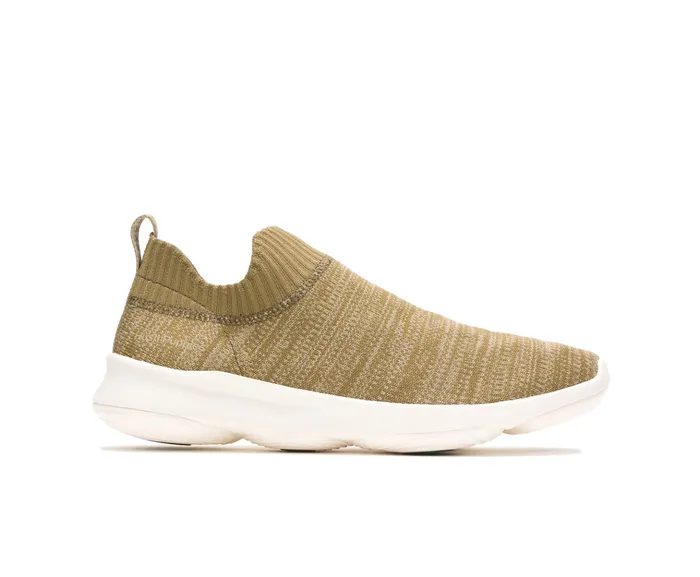 Hush Puppies Free Olive Knit Men SlipOns