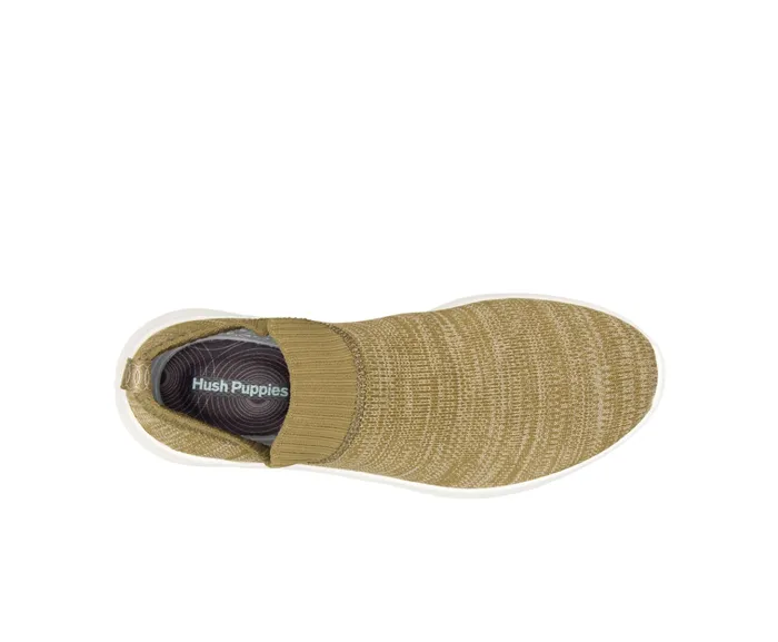 Hush Puppies Free Olive Knit Men SlipOns Hush Puppies Free Olive Knit Men SlipOns