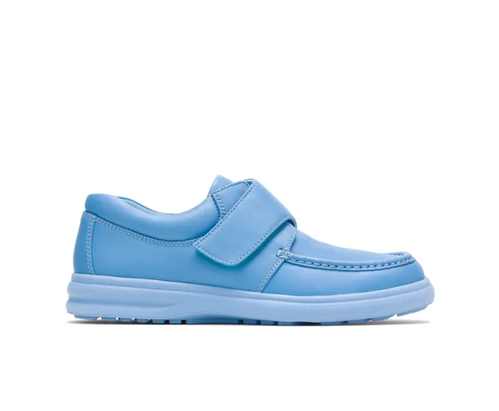 Hush Puppies Gil Surf Blue Leather Men Walking Shoes