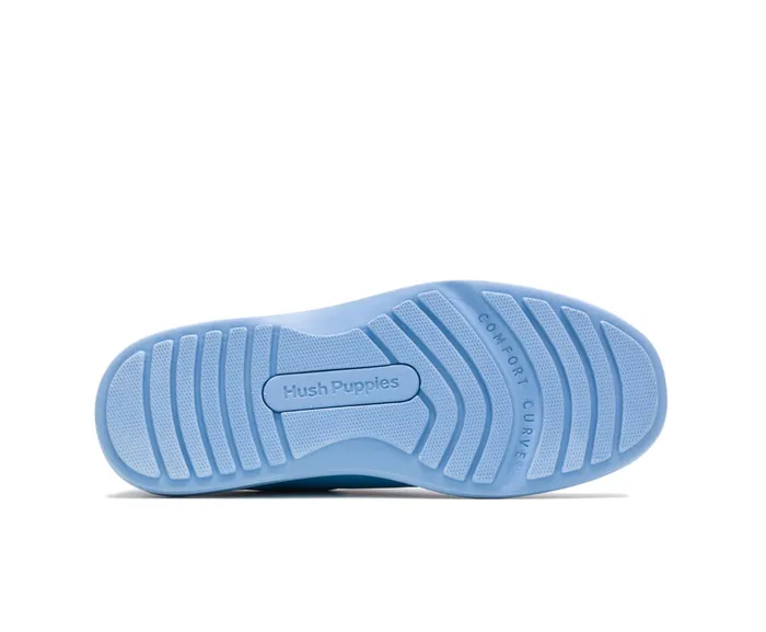 Hush Puppies Gil Surf Blue Leather Men Walking Shoes