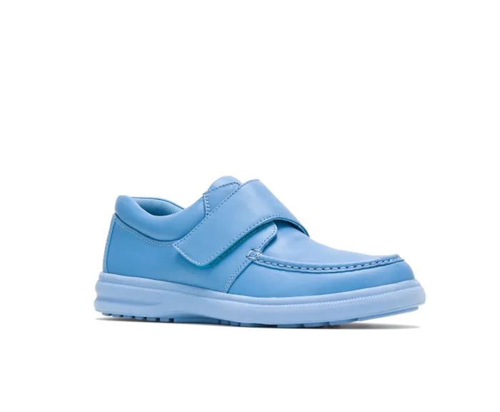 Hush Puppies Gil Surf Blue Leather Men Walking Shoes