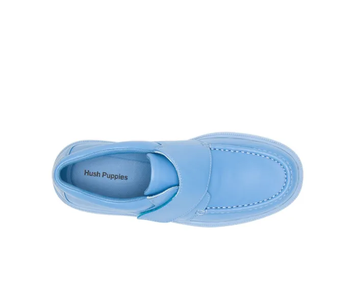 Hush Puppies Gil Surf Blue Leather Men Walking Shoes