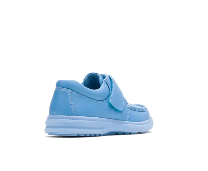 Hush Puppies Gil Surf Blue Leather Men Walking Shoes