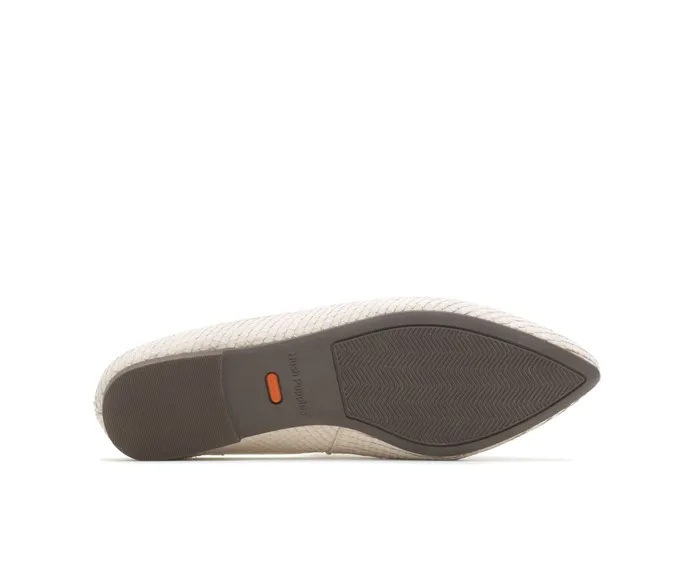 Hush Puppies Sadie Tassel Mule Eggnog Cobra Leather Women Flats and SlipOns Hush Puppies Sadie Tassel Mule Eggnog Cobra Leather Women Flats and SlipOns