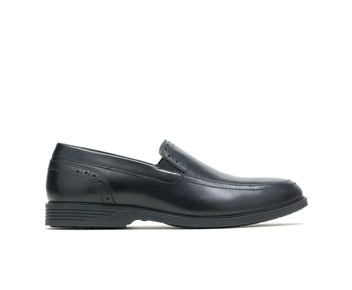 Hush Puppies Shepsky SlipOn Black Leather Men SlipOns