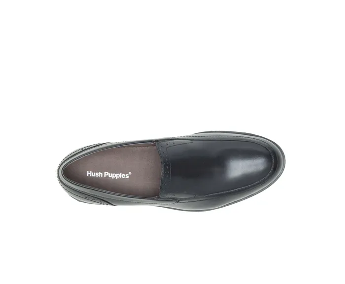 Hush Puppies Shepsky SlipOn Black Leather Men SlipOns Hush Puppies Shepsky SlipOn Black Leather Men SlipOns