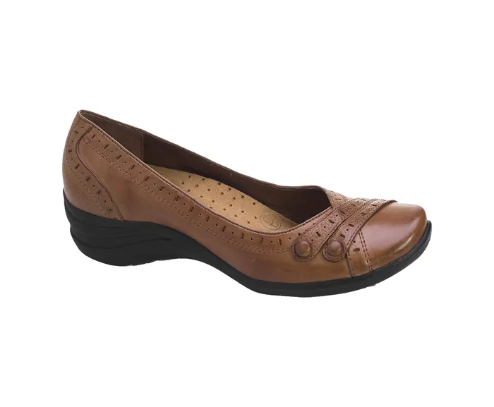 Hush Puppies Walking Shoes Women Burlesque Tan Leather