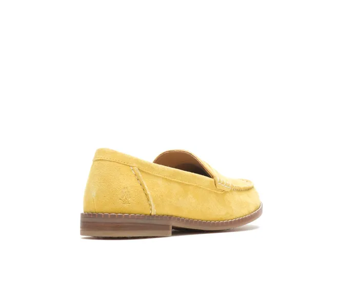 Hush Puppies Wren Loafer Lemon Curry Suede Women Loafers