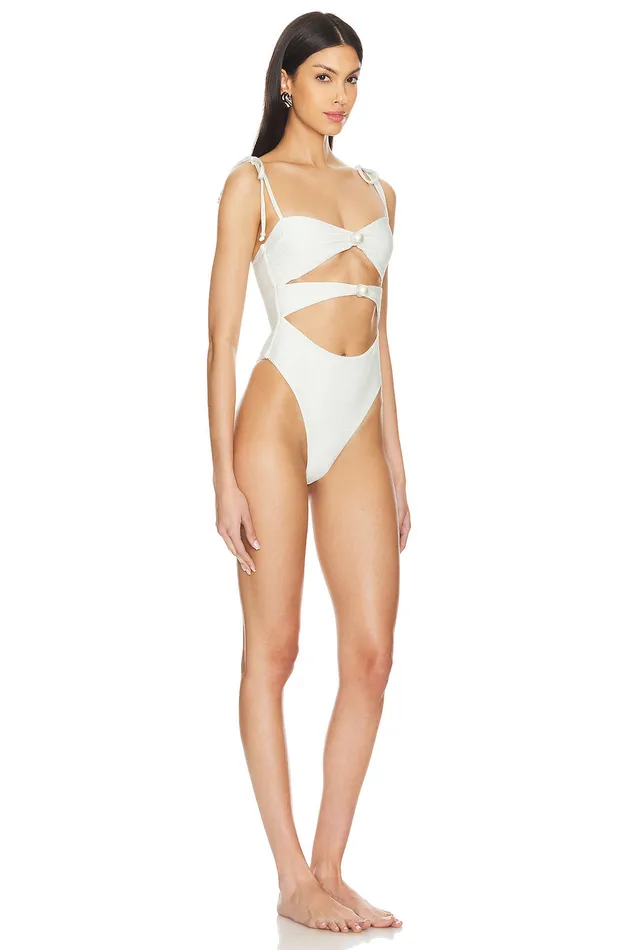 I Do One Piece White Women Lovers and Friends Swimsuits and CoverUps I Do One Piece White Women Lovers and Friends Swimsuits and CoverUps