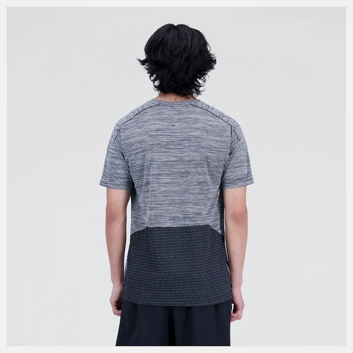 Impact Run Luminous Short Sleeve BLACK HEATHER Men Matching Sets New Balance Impact Run Luminous Short Sleeve BLACK HEATHER Men Matching Sets New Balance