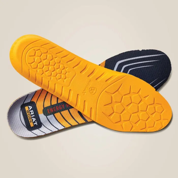 Insoles Men Ariat Men039s Energy Max Work Round Toe Insole Orange