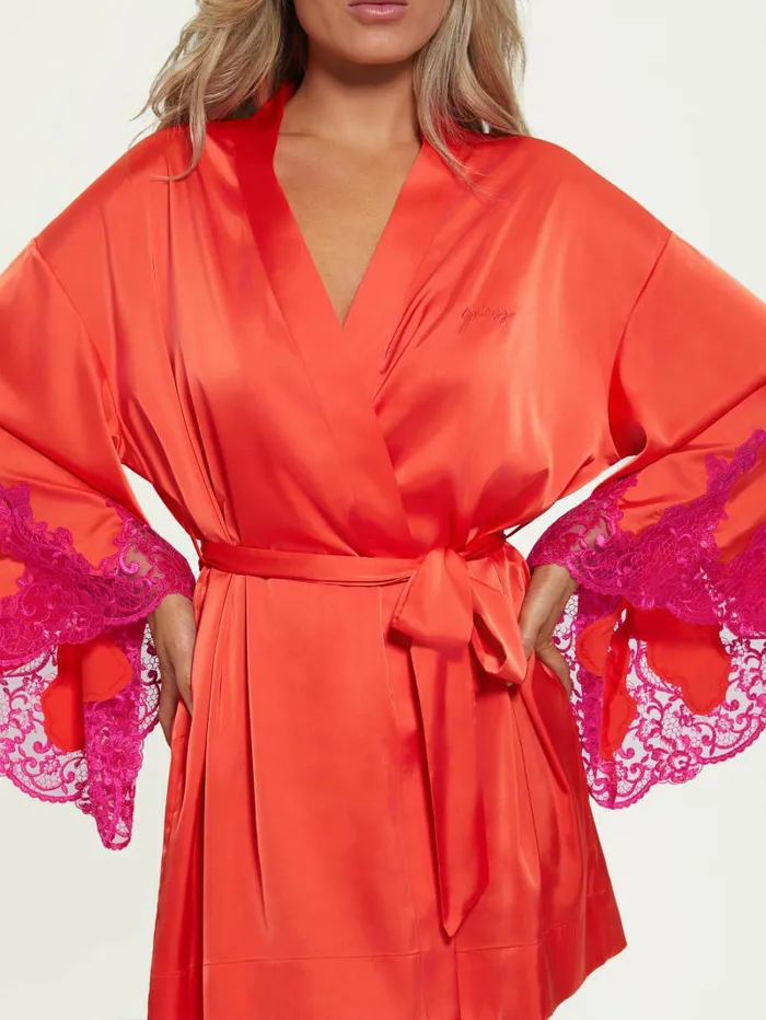 Intimates Bridgette Kimono Red Lava GUESS Women Intimates Bridgette Kimono Red Lava GUESS Women