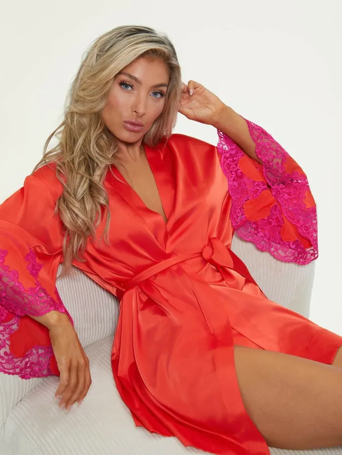 Intimates Bridgette Kimono Red Lava GUESS Women Intimates Bridgette Kimono Red Lava GUESS Women