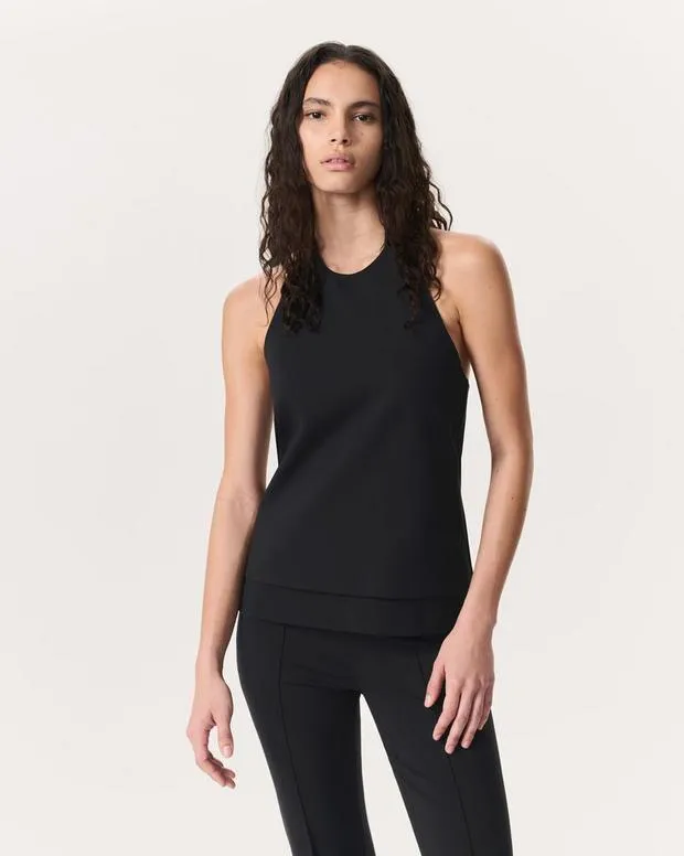 Irina Ponte Halter Top Black Women TShirts rag and bone