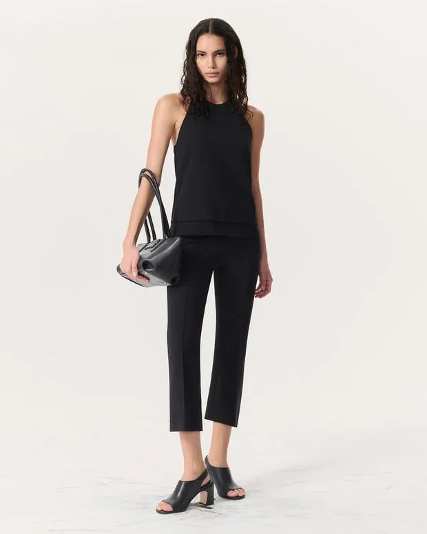 Irina Ponte Halter Top Black Women TShirts rag and bone