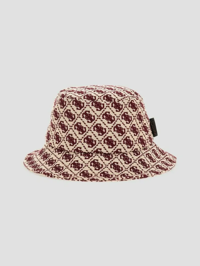 Izzy Jacquard Quattro G Bucket Hat Montego Wash Women Hats and Scarves GUESS