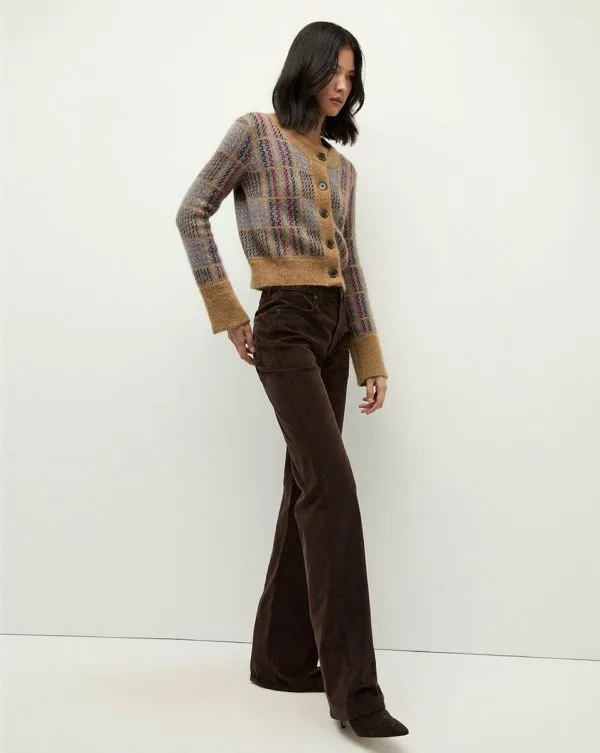 Jacira Plaid Cardigan Russet Multi Women Veronica Beard Sweaters Jacira Plaid Cardigan Russet Multi Women Veronica Beard Sweaters