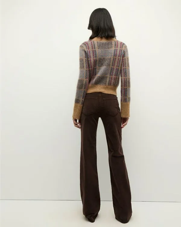 Jacira Plaid Cardigan Russet Multi Women Veronica Beard Sweaters Jacira Plaid Cardigan Russet Multi Women Veronica Beard Sweaters