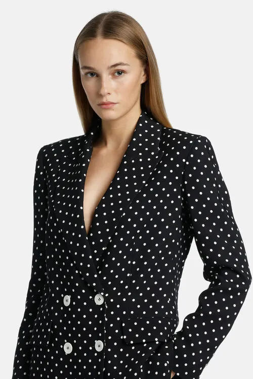Jackets and Blazers Luisa Spagnoli Women Vassoio Vassoio BlackCream