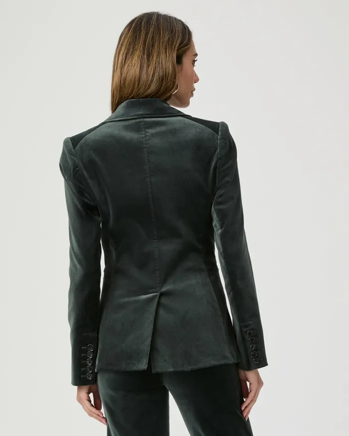 Jackets and Coats Chelsee Blazer 8211 Dark Spruce Velvet PAIGE Women