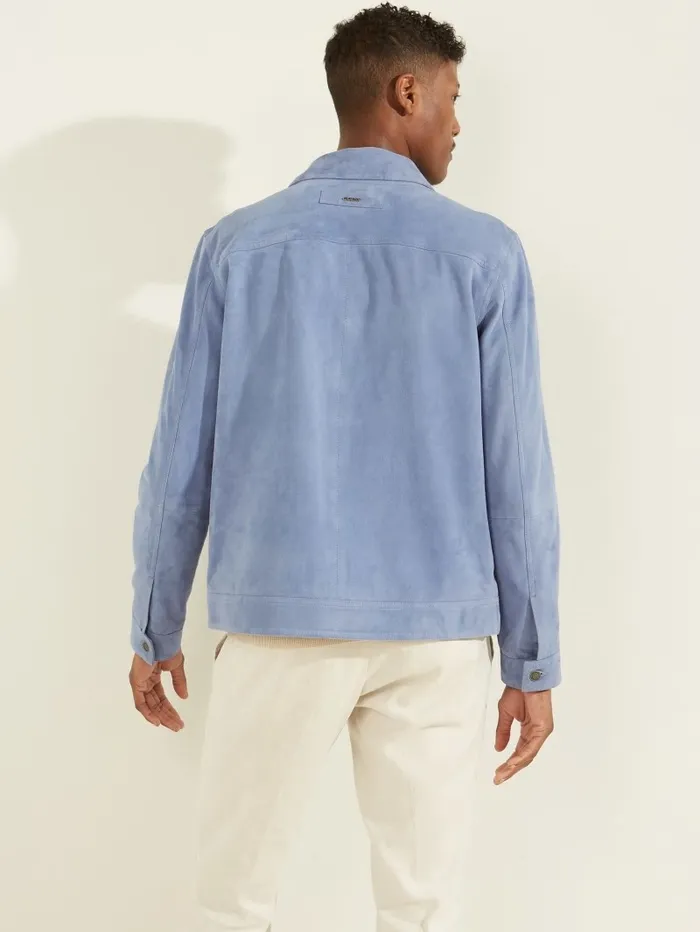 Jackets and Coats GUESS Men Suede Leather Trucker Jacket Bacopa Jackets and Coats GUESS Men Suede Leather Trucker Jacket Bacopa