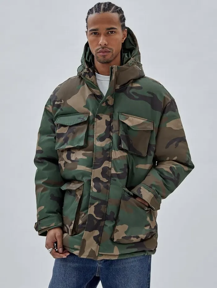 Jackets and Coats GUESS Originals Parka Jacket Surplus Camo 8211 GUESS Men