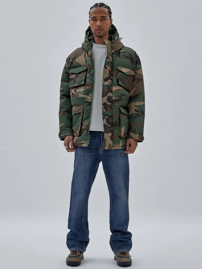 Jackets and Coats GUESS Originals Parka Jacket Surplus Camo 8211 GUESS Men Jackets and Coats GUESS Originals Parka Jacket Surplus Camo 8211 GUESS Men